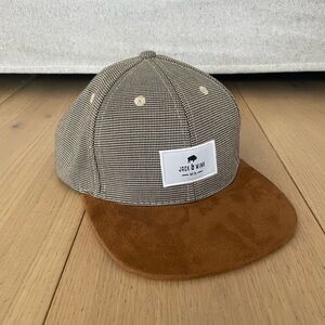 Jack & Winn Houndstooth Cap with Brown Brim
